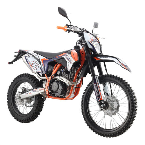 Free Shipping! X-PRO TEMPLAR 250cc Dirt Bike with All Lights and 5-Speed Manual Transmission,  Electric/Kick Start! Big 21in/18in Wheels! Zongshen Brand Engine!