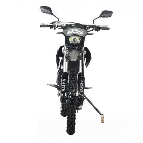 Free Shipping! X-PRO Hawk 125cc Dirt Bike with All Lights and 4-speed Manual Transmission! Electric/Kick Start, Big 19in/16in Tires! Zongshen Brand Engine!