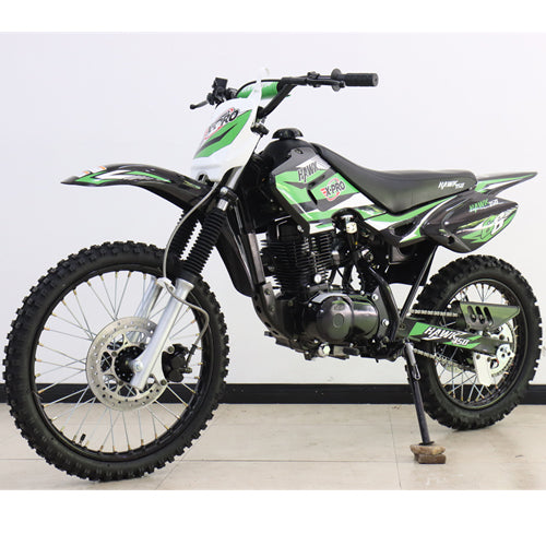 Free Shipping! X-PRO Hawk 150cc Dirt Bike with 5-Speed Manual Transmission and Kick Start! 19in/16in Wheels!