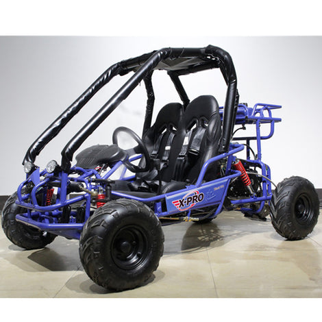 Free Shipping! X-PRO Blast 110cc Go Kart with Fully Automatic Transmission w/Reverse, LED Headlights and Remote Control! Big 14.5