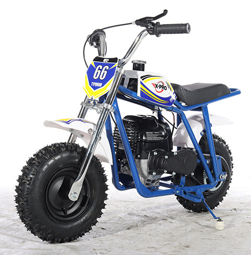 Free Shipping! X-PRO Typhoon 40cc Mini Dirt Bike With Pull Start! Chain Drive, Disc Brakes! 6 Tires!