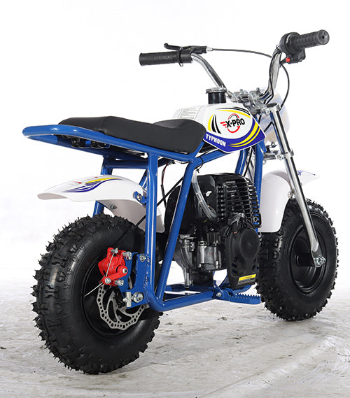Free Shipping! X-PRO Typhoon 40cc Mini Dirt Bike With Pull Start! Chain Drive, Disc Brakes! 6 Tires!
