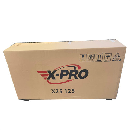 Free Shipping! X-PRO 125cc Cafe Cruiser Racer Gas Bike Bicycle Style Motorcycle with Manual Transmission, Electric/Kick Start! Big 17in Wheels!