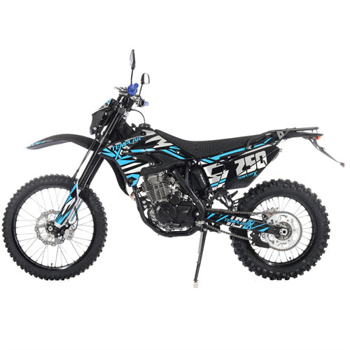 Free Shipping! TEMPLAR X 250cc Dirt Bike with All Lights and 6-Speed Manual Transmission,  Electric  Start! Big 21in/18in Wheels! Zongshen Brand Engine!