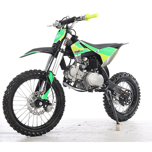 Free Shipping! X-PRO X9 125cc Dirt Bike with 4-Speed Manual Transmission, Kick Start, Big 17in/14in Tires! Zongshen Brand Engine!