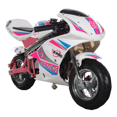 Free Shipping! X-PRO Blast 40cc Pocket Bike with Chain Transmission, Pull start! Disc Brake! 22 mile/h Max Speed!