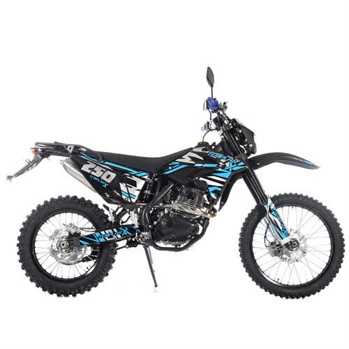 Free Shipping! TEMPLAR X 250cc Dirt Bike with All Lights and 6-Speed Manual Transmission,  Electric  Start! Big 21in/18in Wheels! Zongshen Brand Engine!