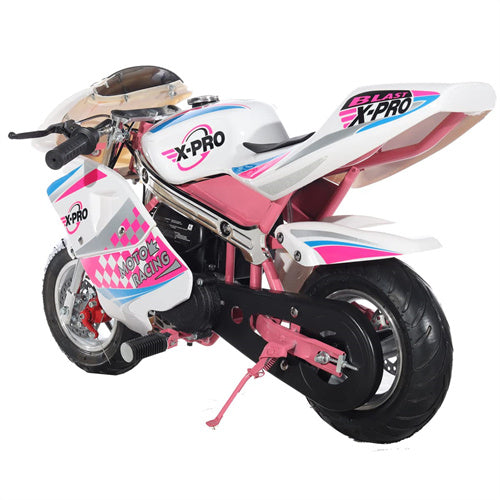Free Shipping! X-PRO Blast 40cc Pocket Bike with Chain Transmission, Pull start! Disc Brake! 22 mile/h Max Speed!