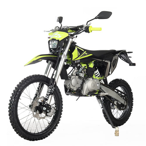 Free Shipping! X-PRO Hawk 125cc Dirt Bike with All Lights and 4-speed Manual Transmission! Electric/Kick Start, Big 19in/16in Tires! Zongshen Brand Engine!