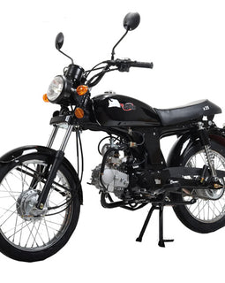 Free Shipping! X-PRO 125cc Cafe Cruiser Racer Gas Bike Bicycle Style Motorcycle with Manual Transmission, Electric/Kick Start! Big 17" Wheels!