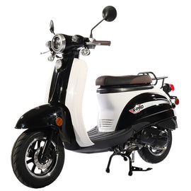 Free Shipping! X-PRO Milan 50 50cc Moped Scooter with 10" Wheels, Electric/Kick Start, Large Headlight!